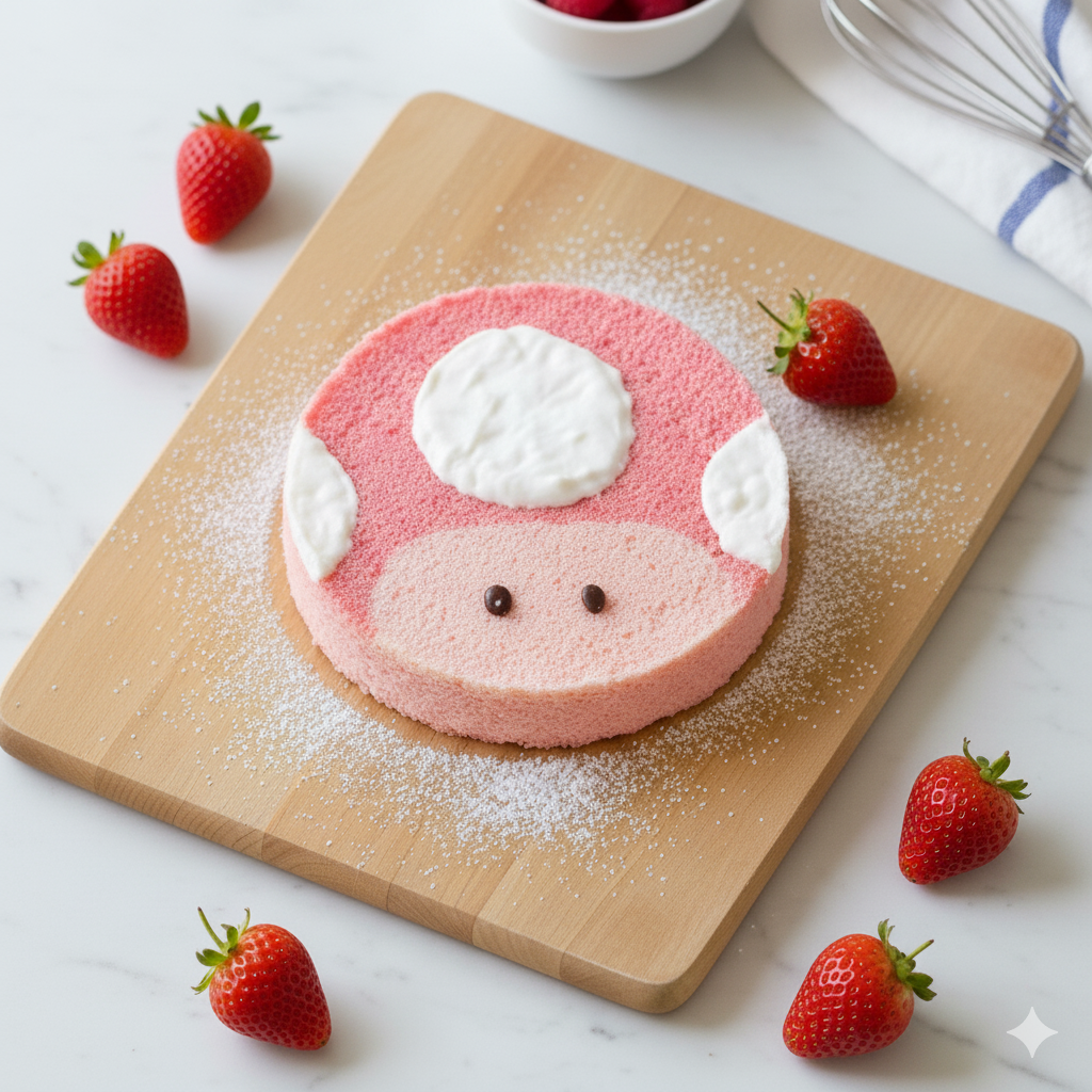 Mushroom Chiffon Cake