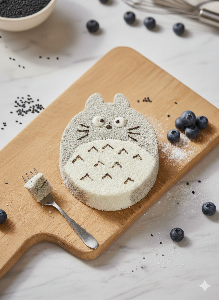 Totoro Chiffon Cake
